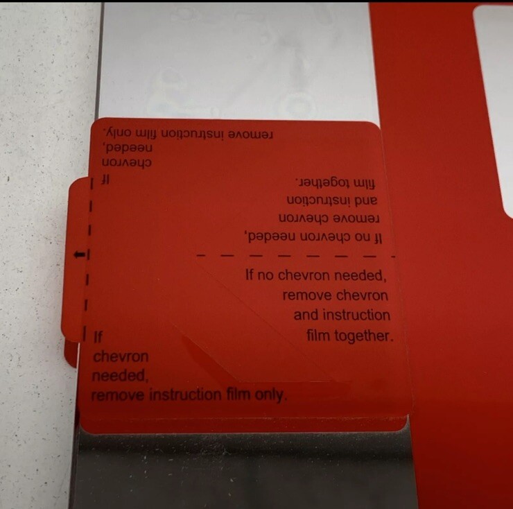 Emergi-Lite Exit Sign RED Edge Lit Mirror Replacement 6" Panel PNG6 NEW