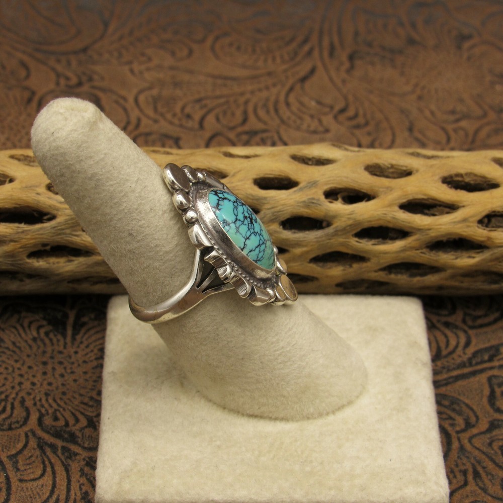 Sterling Silver and Turquoise Southwest Ring Size 7+