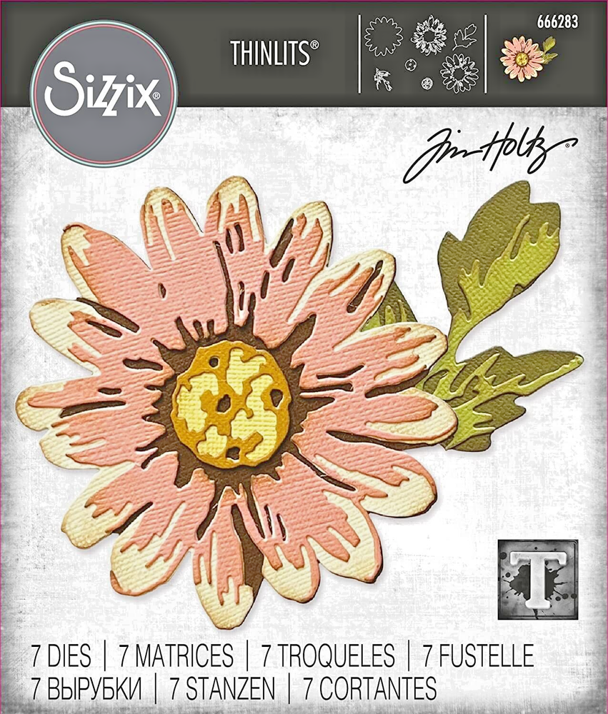 Blossom Flower Sizzix Thinlits Thin Metal Die Set by Tim Holtz 666283 NEW!