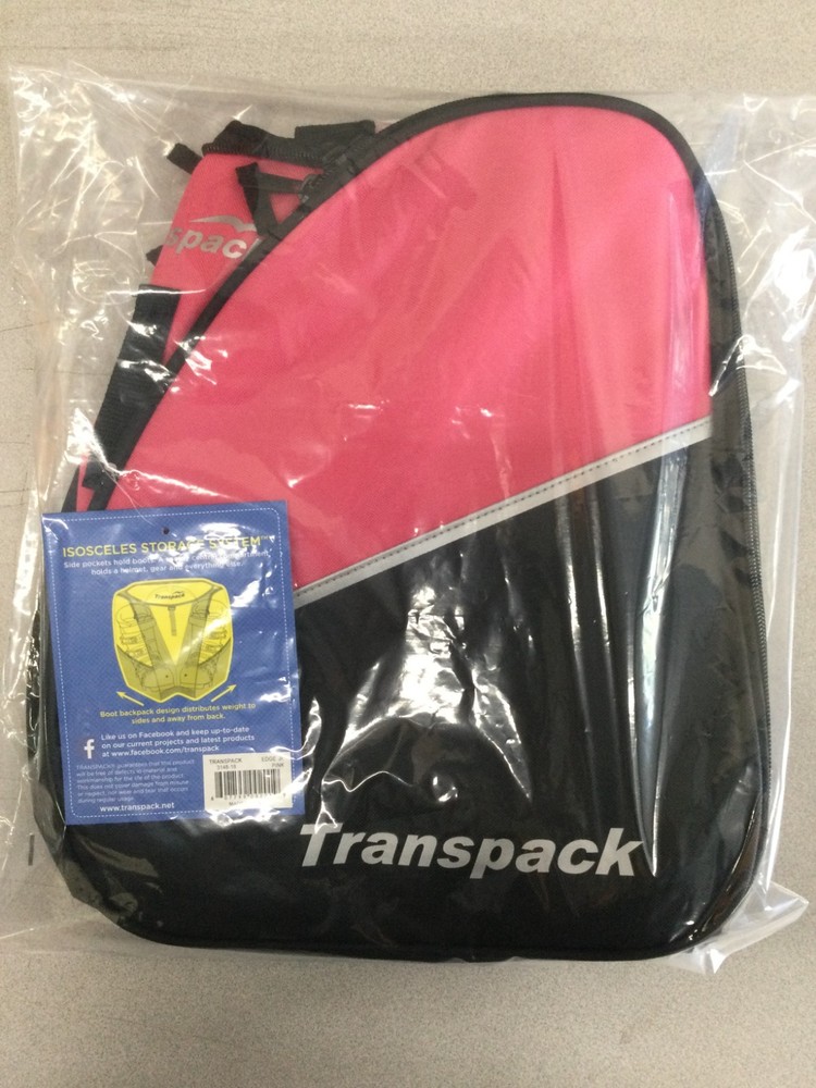 TRANSPACK EDGE JUNIOR BOOT, HELMET, & GEAR BACKPACK - PINK - ONE SIZE