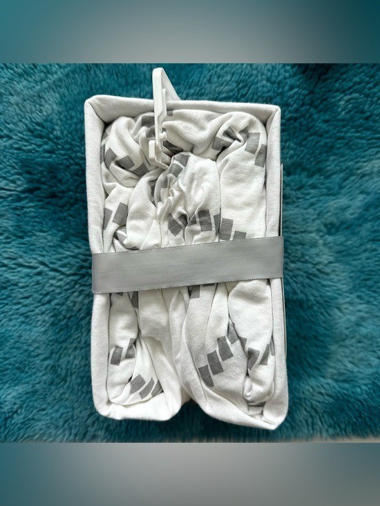 cloud island Jersey Crib Sheets 2-Pack in White and Gray