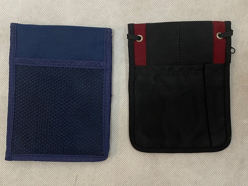 2 Document Holder Wallet Boarding Pass Passport ID Pen Neck String