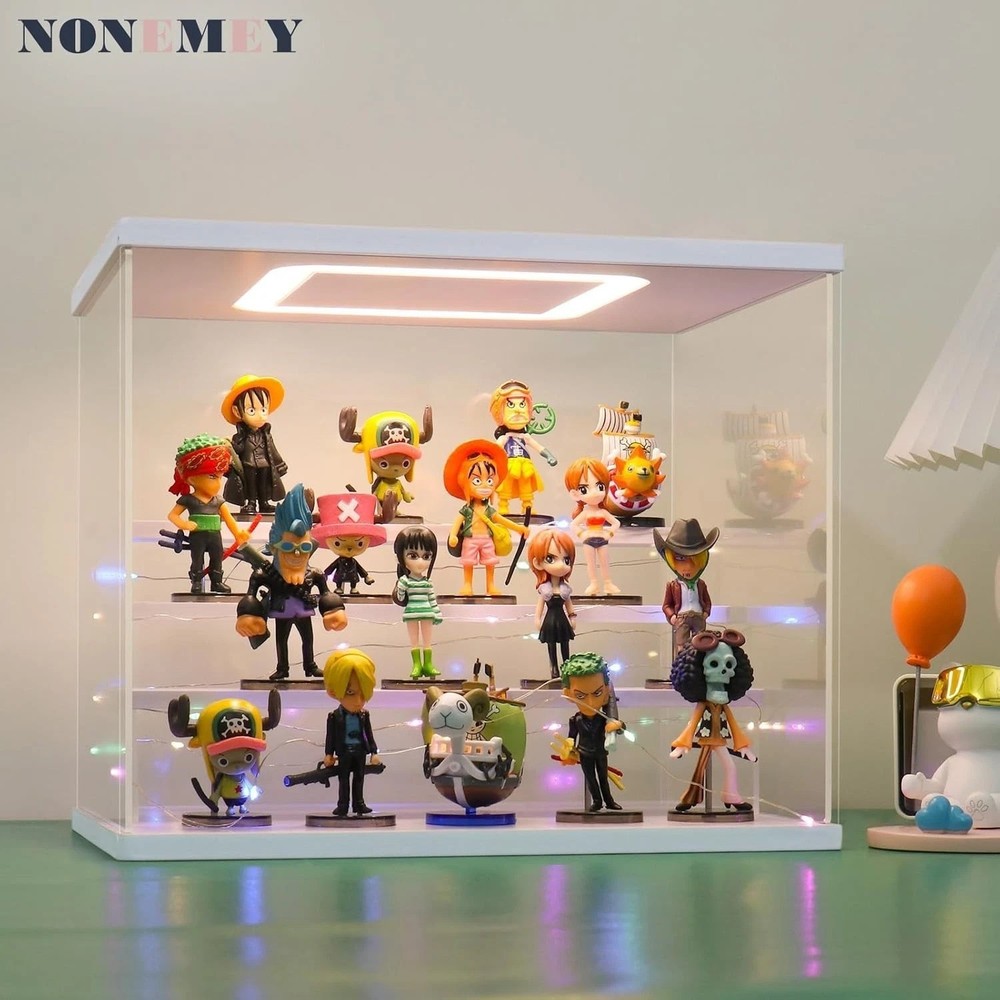 Dustproof Acrylic Showcase Organizer - LED Light 5Tier