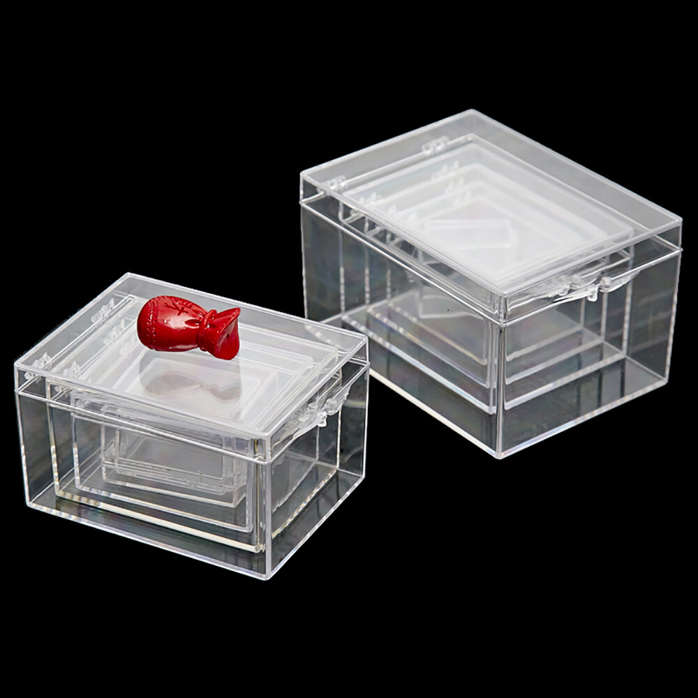 Square Cube Clear PC Small Boxes Storage Compartment Mini Box Plastic PC Box