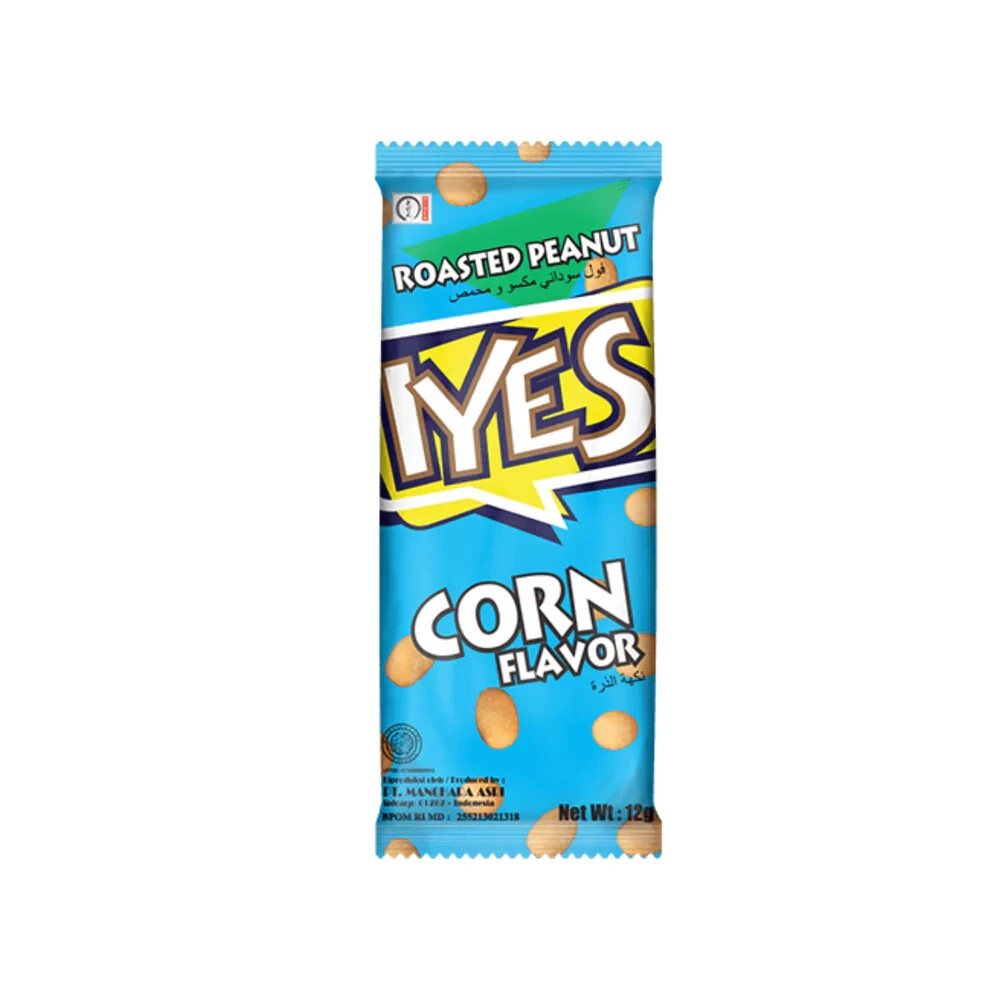 10 Packet X IYES Peanuts Corn Flavor (12 Gram) فستق بنكهة الذرة