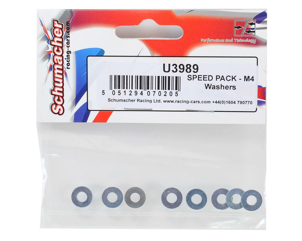 Schumacher M4 Washer Speed Pack (8) [SCHU3989]