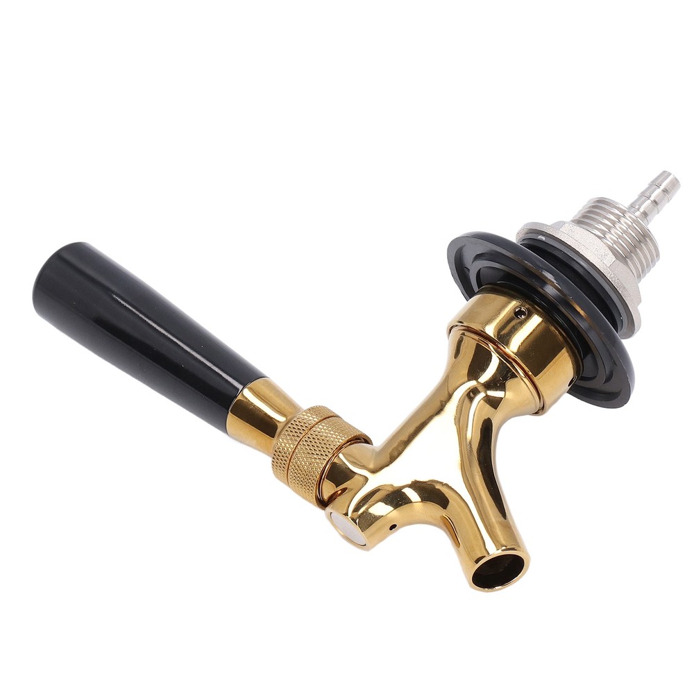Glazed Interior Brass Beer Faucet Stainless Steel Tap For Bars Restaurants