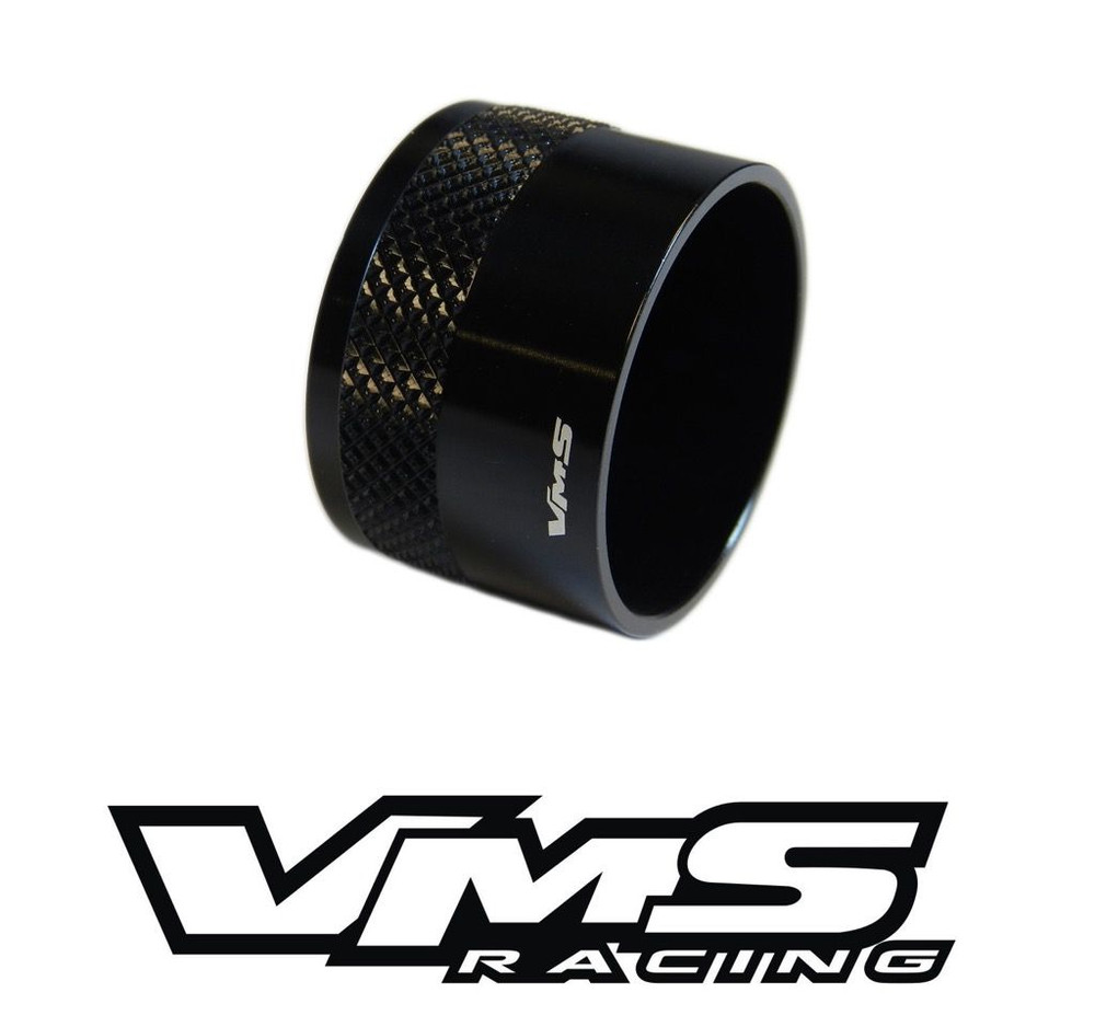 VMS BLACK LIFT UP REVERSE LOCK OUT SHIFT KNOB ADAPTER JAM NUT COLLAR 15+ MUSTANG