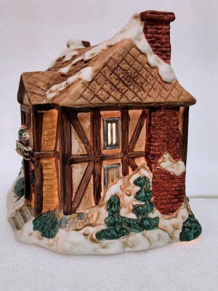 Vintage LIGHTED COUNTY INN 8×6 - Working Condition!