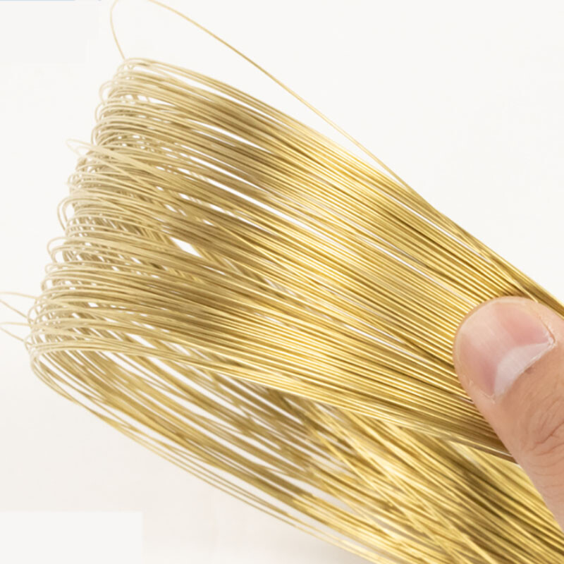 0.3mm - 5mm Solid Brass Bare Soft Wire for Art Crafts Hobbies Jewellery Models