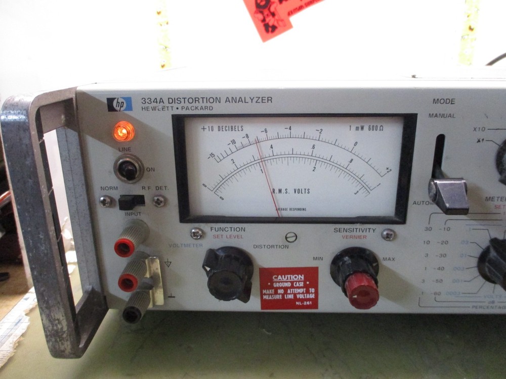 hewlett packard HP 334a audio THD distortion analyzer [5*O-8]