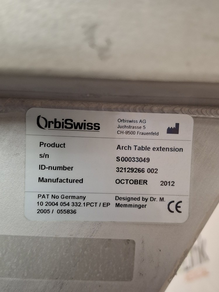 OrbiSwiss Arch Table Extension Leg Positioner