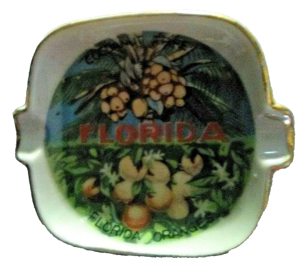 Miniature Florida 2" Square Ashtray