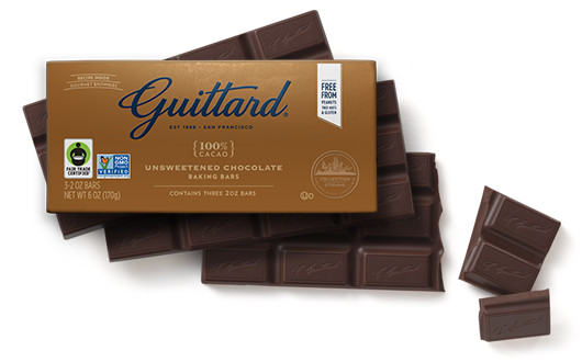 Guittard 100% Unsweetened Dark Chocolate Baking Bars Bar
