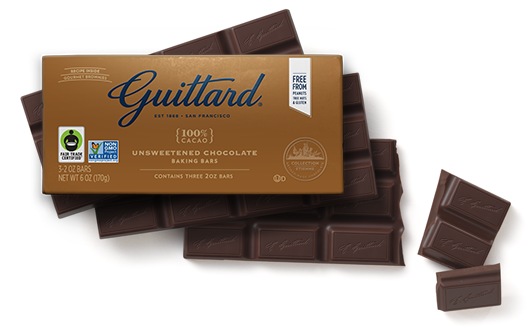 Guittard 100% Unsweetened Dark Chocolate Baking Bars Bar