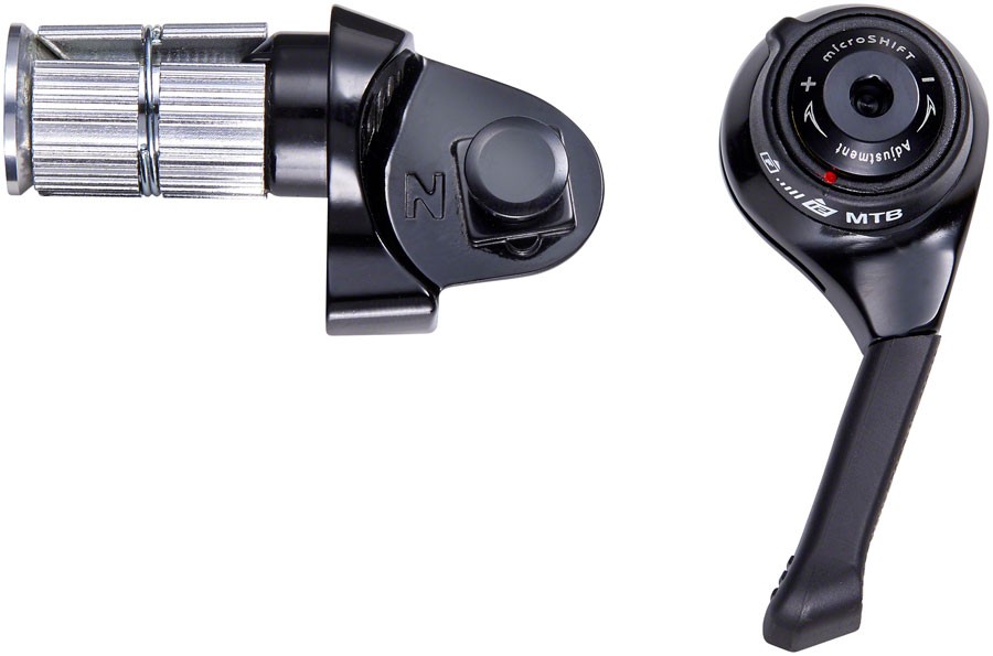 MicroSHIFT 12-Speed Mountain Bar End Shifter - Compatible, Aluminum, Adjustable
