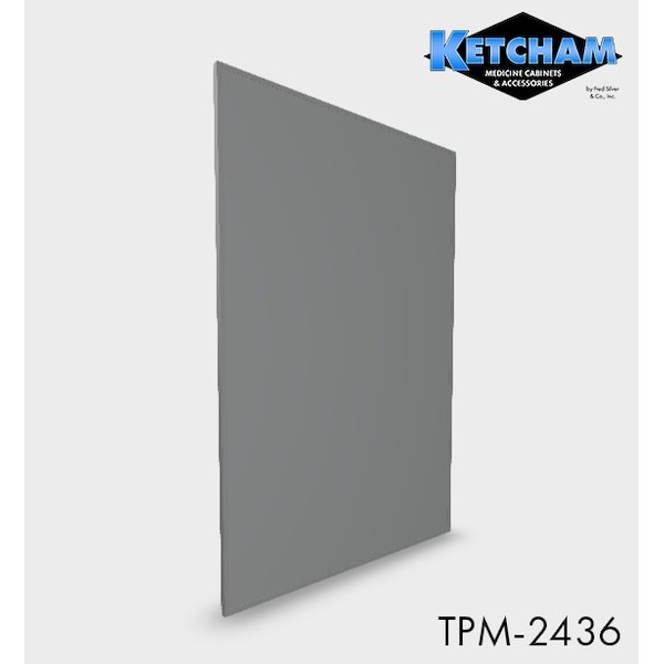 Ketcham Tpm-2436 24" X 36 1/4" Surface Mounted Theft Proof Mirror