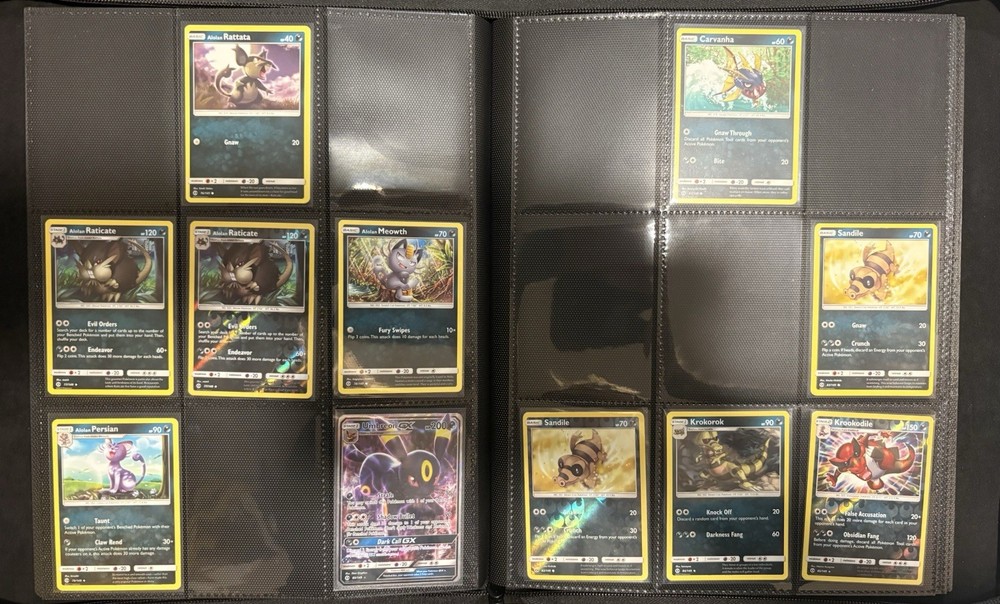 2017 Pokémon Sun & Moon Base Partial Complete Master Set, Binder Included