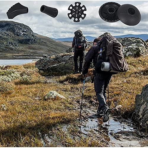 Walking Stick Tips Rubber 4 Pack Trekking Pole Tips_4pcs