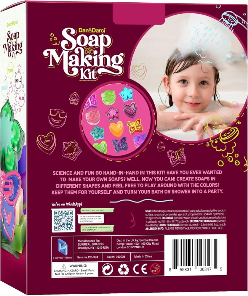 Creative Soap Making Kit for Kids - Educational Fun & STEM Activity - Age 6-12