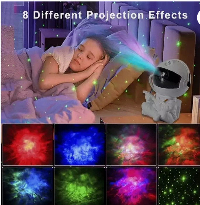 LED Galaxy Astronaut Light Projector - Magnet Head