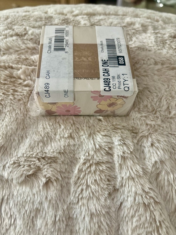 NEW Coach Chalk Multi Floral Print 288 Sheet Note Cube