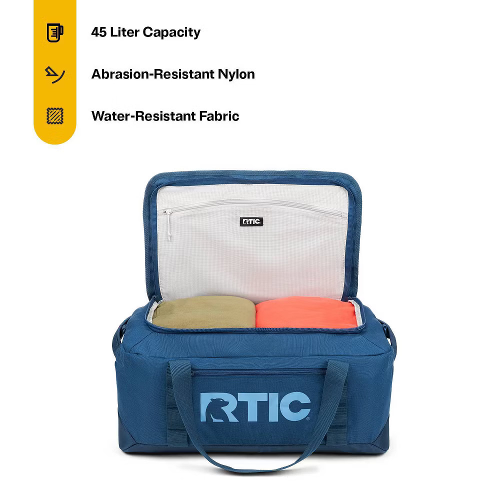45L RTIC Outdoors Road Trip Structured Collapsible Duffel Bag Medium - Navy