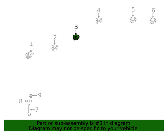 Genuine GM Mount Cushion 85170107