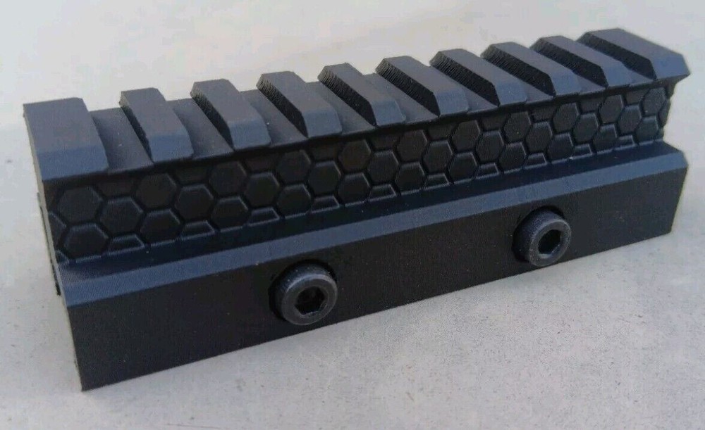 Airsoft Riser Picatinny Rail Mount , 100mm Length , ABS Plastic