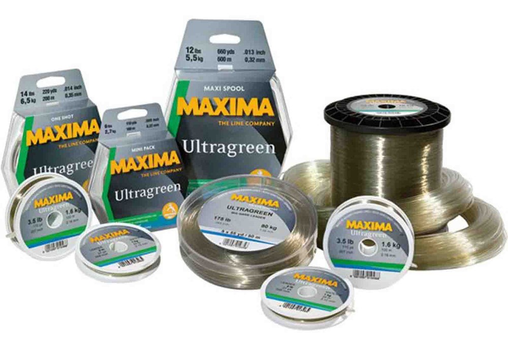 Maxima Chameleon 100 Metre Green Spools Mini Pack Fishing Line - Complete Range