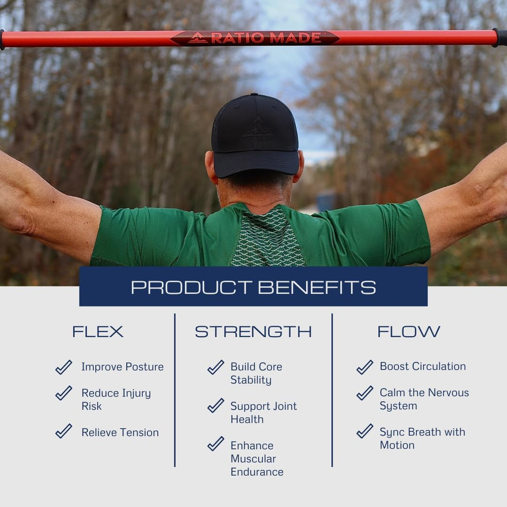 Ultimate Stretch Stick - Flexibility Trainer & Mobility Aid for All Levels