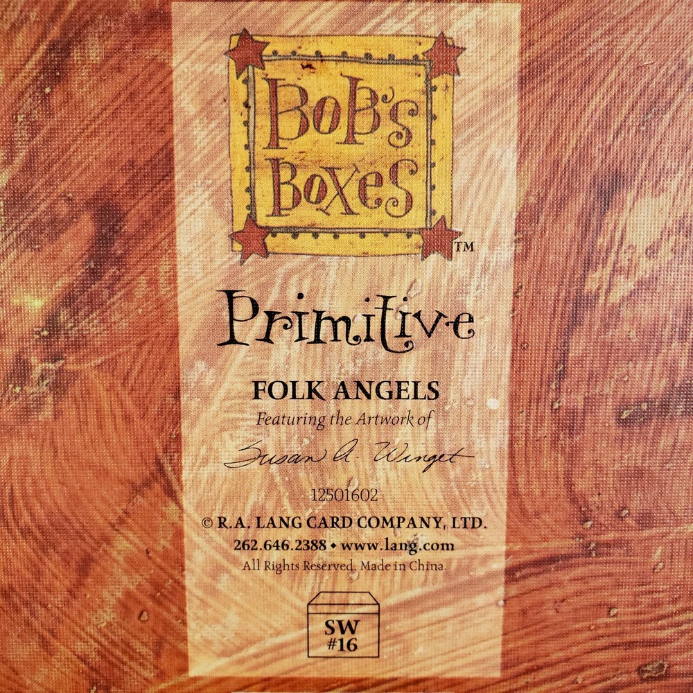 Bob’s Boxes Primitive Folk Angels by R A Lang Nesting Stackable Decor Storage