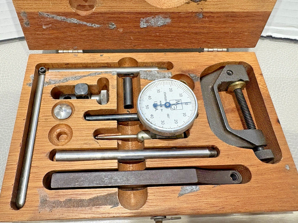 MG GENERAL HARDWARE NO .393 & 394 DIAL TEST INDICATOR W/ BOX And Extras