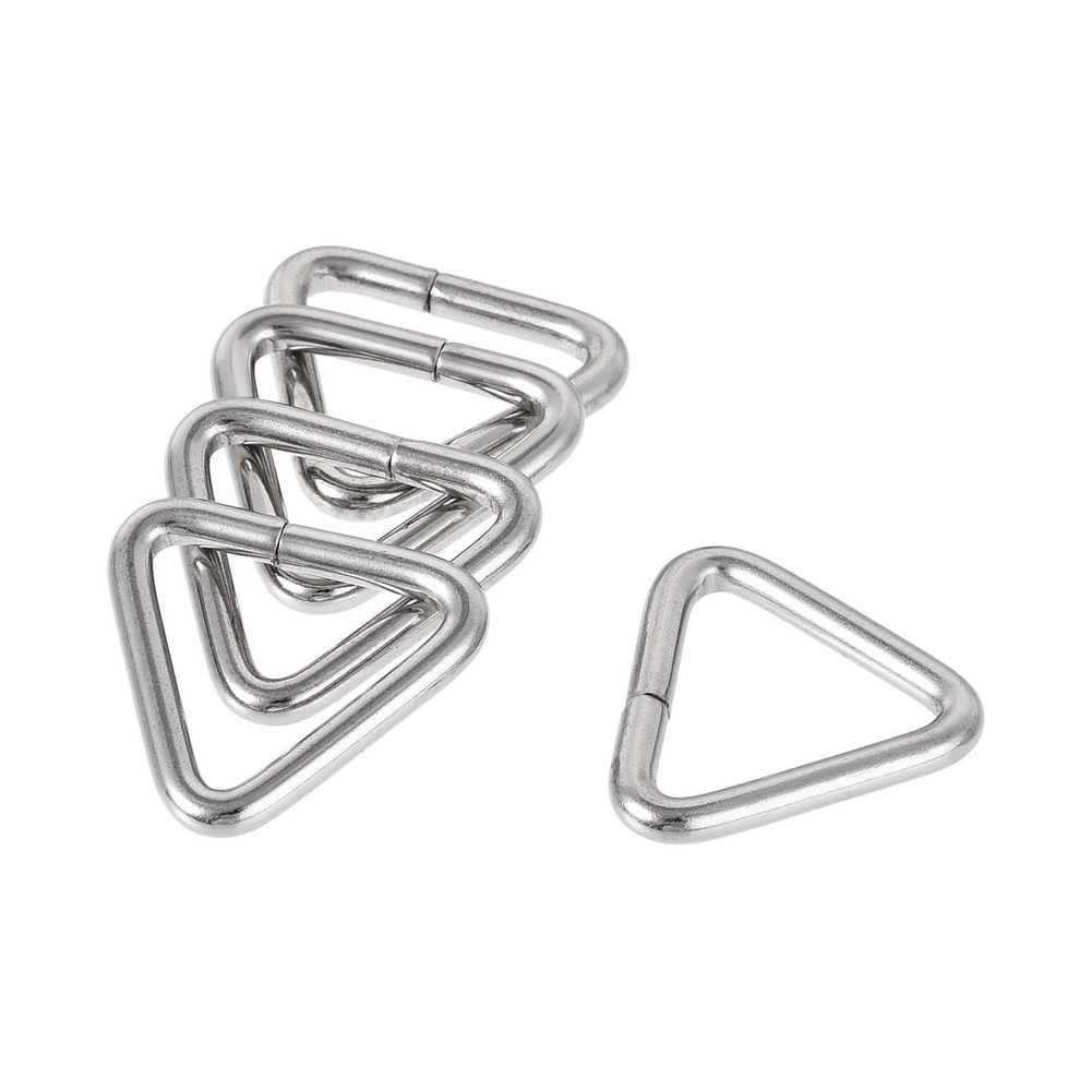 Metal Triangle Ring Buckle 0.63" (16mm) Inner Width 10pcs