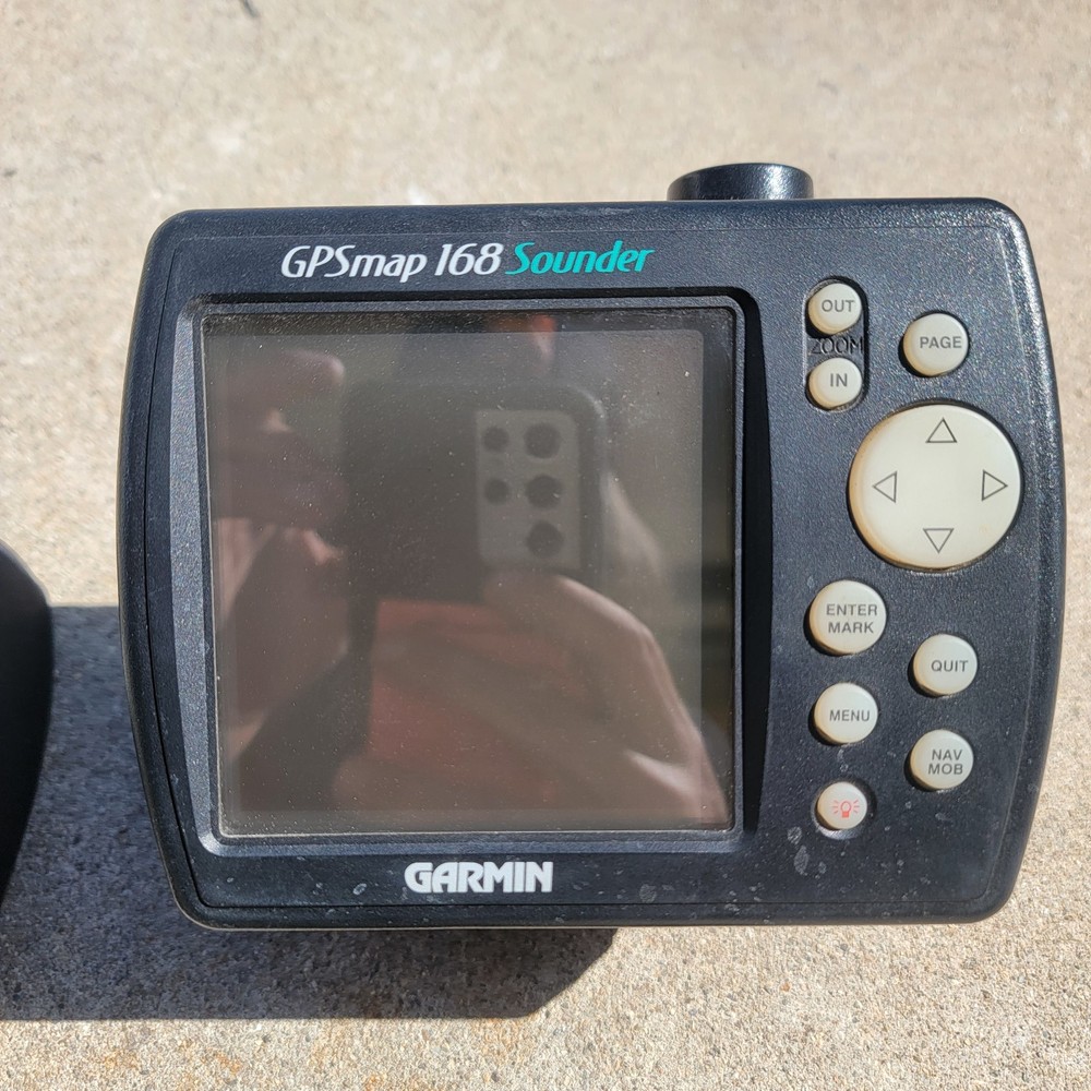 Garmin GPSmap 168 Sounder ChartPlotter GPS Sonar FishFinder Used Tested