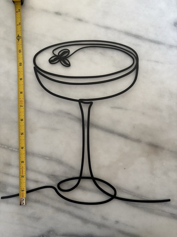 Espresso Martini Metal Wall Art