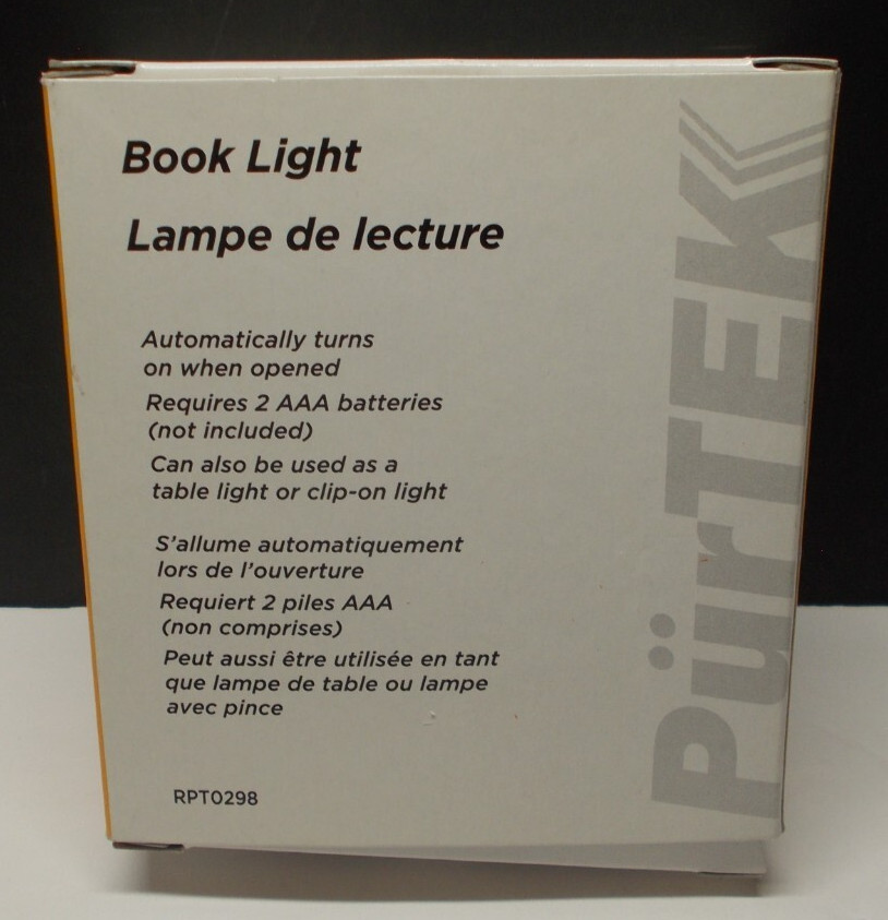 Purtek Book Light RPT0298 NIB
