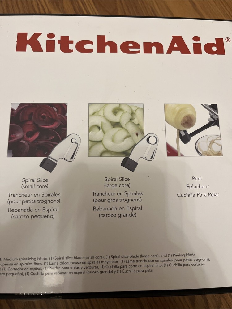 KitchenAid: 5-Blade Spiralizer w/Peel, Core & Slice Attachment for Stand Mixer