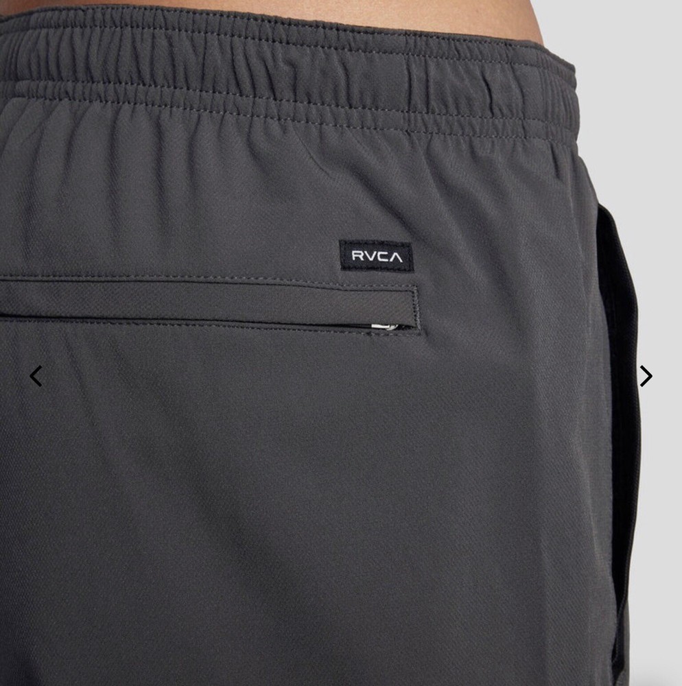 RVCA Yogger Stretch Athletic Shorts - SLATE
