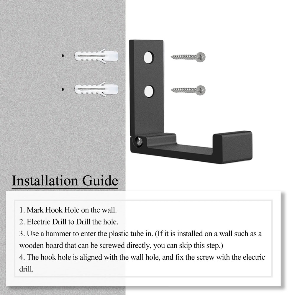 Folding Wall Hook 2PCS Folding Coat Hooks for Hanging Heavy Duty Coat & Bag &...
