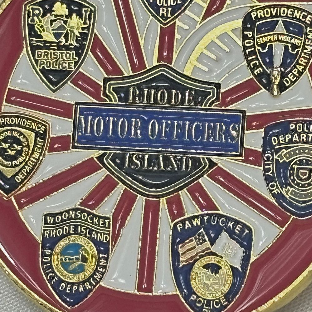 Rhode Island Motor Officers Challenge Coin