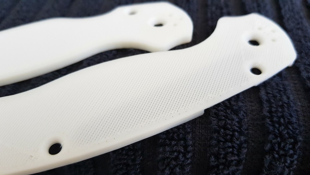 Mesh Glow in the dark scale handle replacement for spyderco paramilitary2 PM2