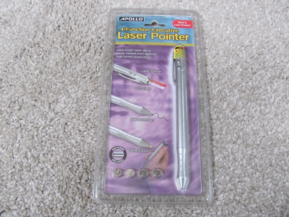 Brand New Apollo 4-Function Executive Class II Laser Pointer VMP-2800