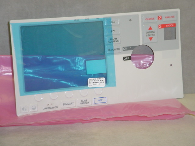 Zoll AED Front Panel Assembly Membrane - New Service Part