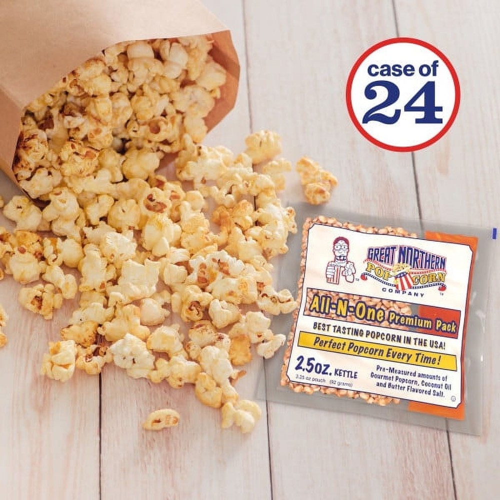 2.5oz Popcorn Kernel Packs Popcorn Machine 24 Case