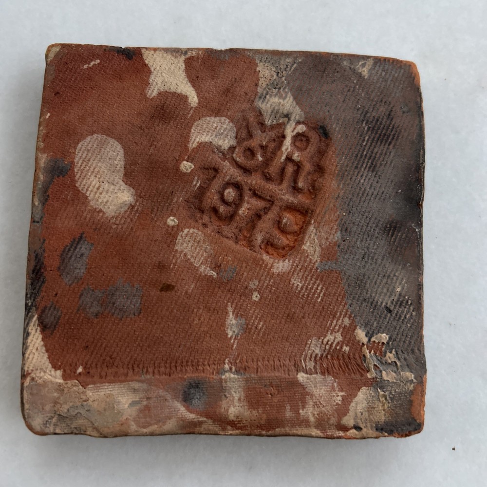 Vintage Mercer Tile Corn Design