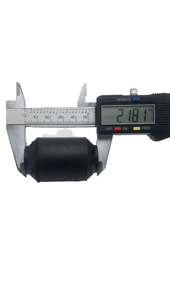 2 (TWO) SPRING EYE BUSHING 0.646" ID X 1.30" OD 2.18" LONG 9K, STEEL/RUBBER