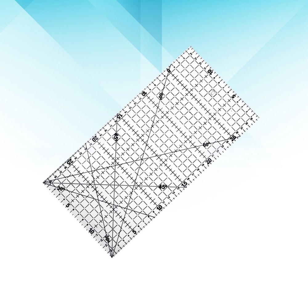 DIY Quilter's Ruler Sewing Ruler Tool with Grid Lines for Easy Precision