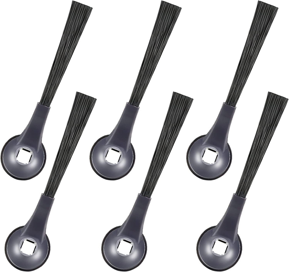Shark Side Brushes Replacement 6 Pack Compatible IQ Robot Vacuums Black NEW