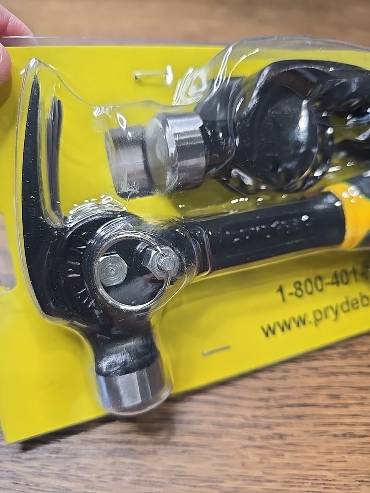 Prydebar Hammer with Three Interchangeable Heads New 11"